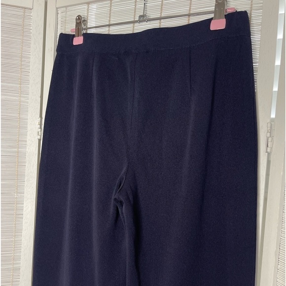 Misook Navy Knit Pull On Pants XS - Picture 4 of 6